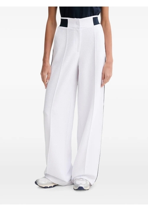 GUESS USA wide-leg side-stripe track pants - White
