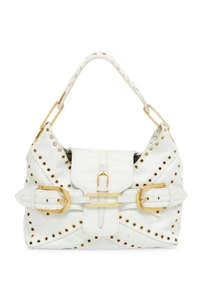 Jimmy Choo Pre-Owned Tulita eyelet shoulder bag - White