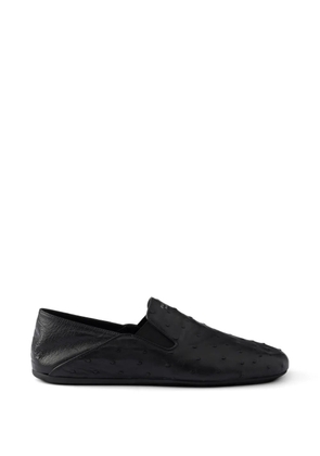 Prada leather loafers - Black