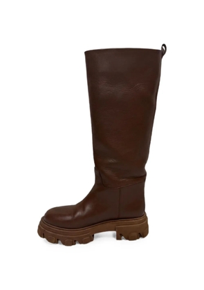 GIABORGHINI Tubular combat boots - Brown