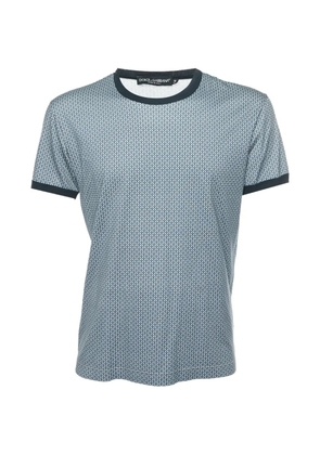 Dolce & Gabbana Pre-Owned geometric-print T-shirt - Blue