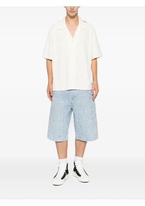 Purple Brand logo-embossed shirt - Neutrals