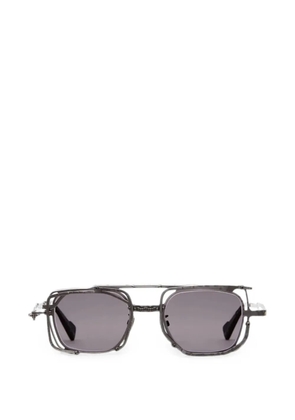 Kuboraum geometric-frame sunglasses - Grey