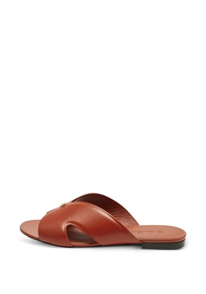 Loro Piana Pre-Owned Vera crossover slides - Brown