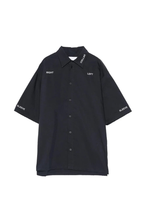 Yoshiokubo Typography short-sleeve shirt - Black