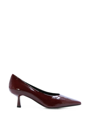 Notabene Emmy Low 50 patent square-toe pumps - Red