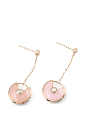 Cartier 2010s Amulet diamond and opal earrings - Pink