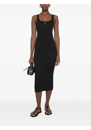 PINKO ribbed midi dress - Black