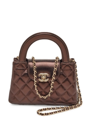 CHANEL Pre-Owned mini Kelly quilted tote bag - Brown