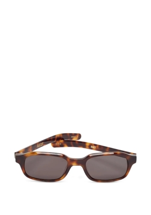 FLATLIST Hanky rectangle-frame sunglasses - Brown