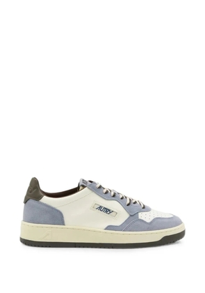Autry Medalist panelled lace-up leather sneakers - White