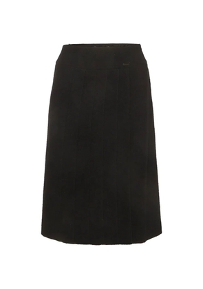 CHANEL Pre-Owned 1999 wrap midi skirt - Black