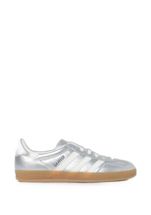 adidas Gazelle lace-up leather sneakers - Silver