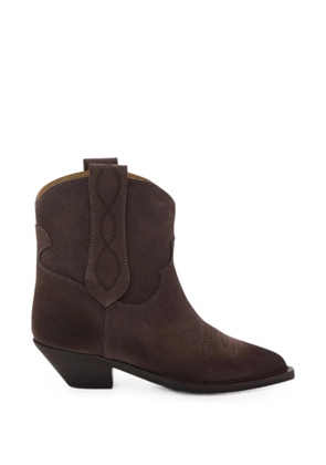 Notabene Arnette suede western boots - Brown