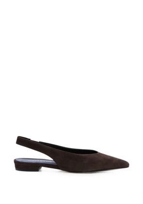 Notabene Gisella square-toe slingback pumps - Brown