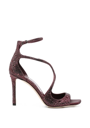 Jimmy Choo Azia crystal-embellished sandals - Purple