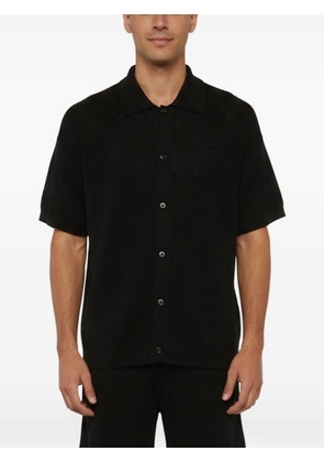 AMIRI sheer-panel knit shirt and shorts set - Black