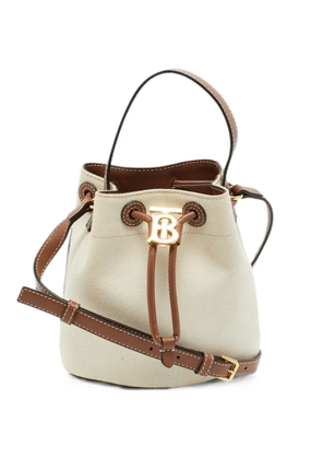 Burberry Pre-Owned mini TB bucket bag - Neutrals