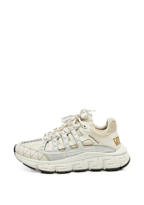 Versace Pre-Owned Trigreca leather sneakers - Neutrals