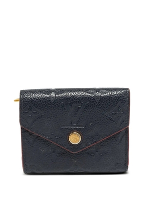 Louis Vuitton Pre-Owned 2020 Zoe tri-fold leather wallet - Blue