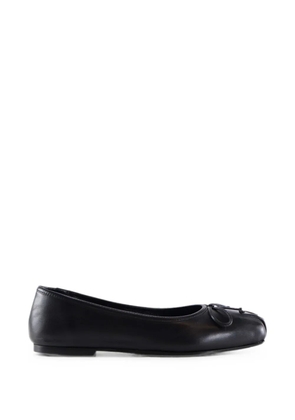 Notabene Serena bow-detail square-toe ballet flats - Black