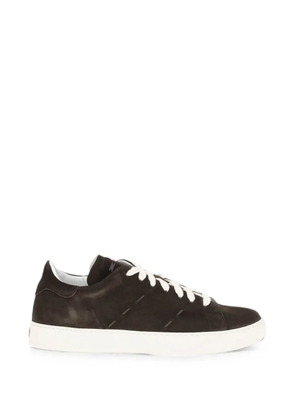 Kiton suede lace-up sneakers - Brown