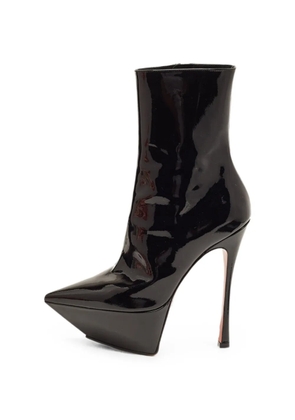 Amina Muaddi Yigit platform ankle boots - Black