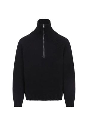 TOM FORD half-zip wool sweater - Black
