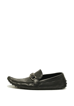 Louis Vuitton Pre-Owned Hockenheim Damier loafers - Black