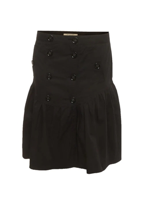 Burberry Pre-Owned pleated midi skirt - Black