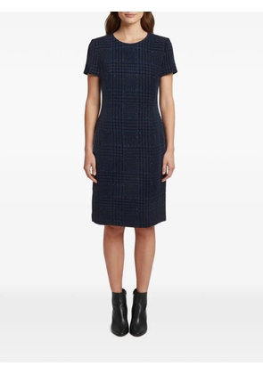 Escada Pre-Owned checkered tweed dress - Blue