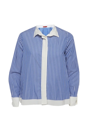 Carolina Herrera Vintage long-sleeve striped shirt - Blue