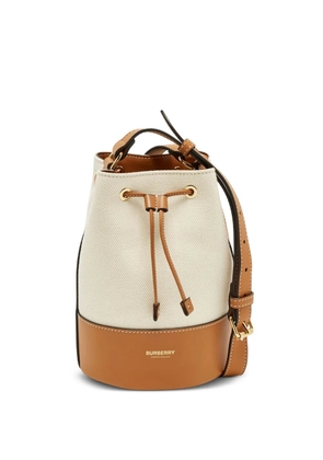 Burberry Pre-Owned canvas leather bucket bag - Neutrals