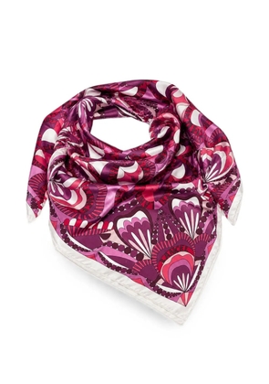 Lancel graphic-print scarf - Purple