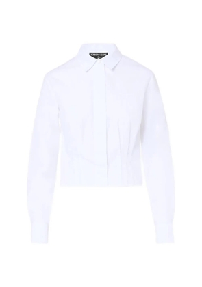 Iceberg pleated cropped shirt - White