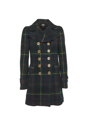 Dolce & Gabbana Pre-Owned check double-breasted coat - Green