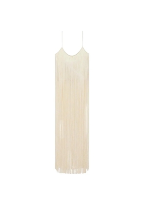 Alexander Wang fringed cropped dress - Neutrals