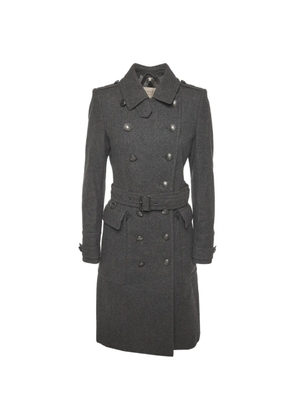 Burberry Pre-Owned Burberry Brit belted trench coat - Grey
