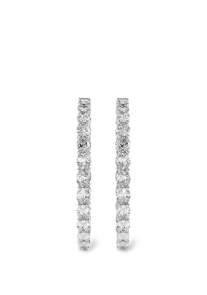 Diamond Essentials lab-grown diamond hoop earrings - Silver