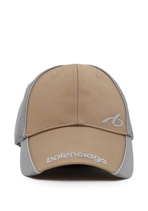 Balenciaga reflective-panel baseball cap - Neutrals