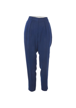 Sportmax Vintage crepe pleated trousers - Blue
