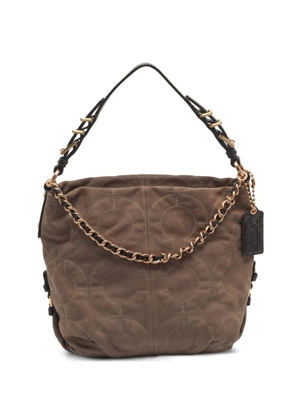 Coach Op Art shoulder bag - Brown