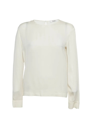 Max Mara long-sleeve top - White