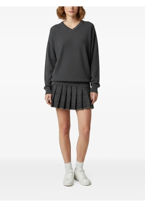 Balenciaga Pre-Owned pleated long-sleeve mini dress - Grey