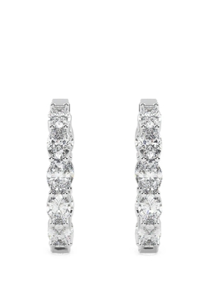 Diamond Essentials hoop earrings - Silver