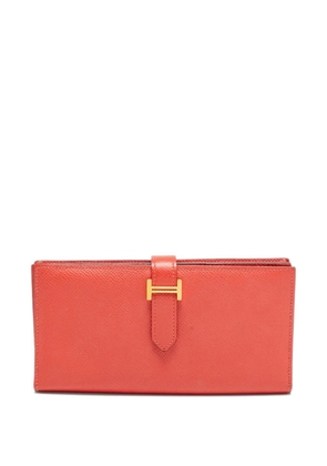 Hermès Pre-Owned 2015 Béarn Gusset leather wallet - Pink