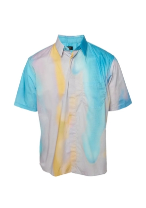 Fendi Pre-Owned monogram tie-dye shirt - Blue