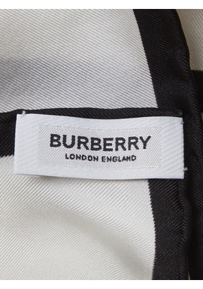 Burberry Pre-Owned floral-print scarf - White