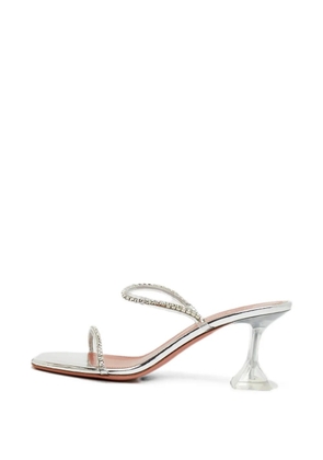Amina Muaddi Gilda crystal-embellished sandals - Silver