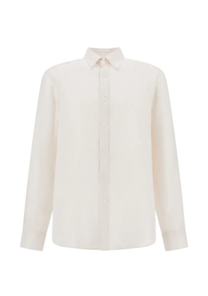 Herno Resort button-down collar linen shirt - Neutrals